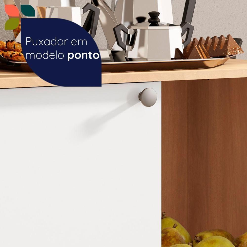 Balcão Fruteira Telasul âmbar 1 Porta Freijó Com Branco Freijó Com Branco