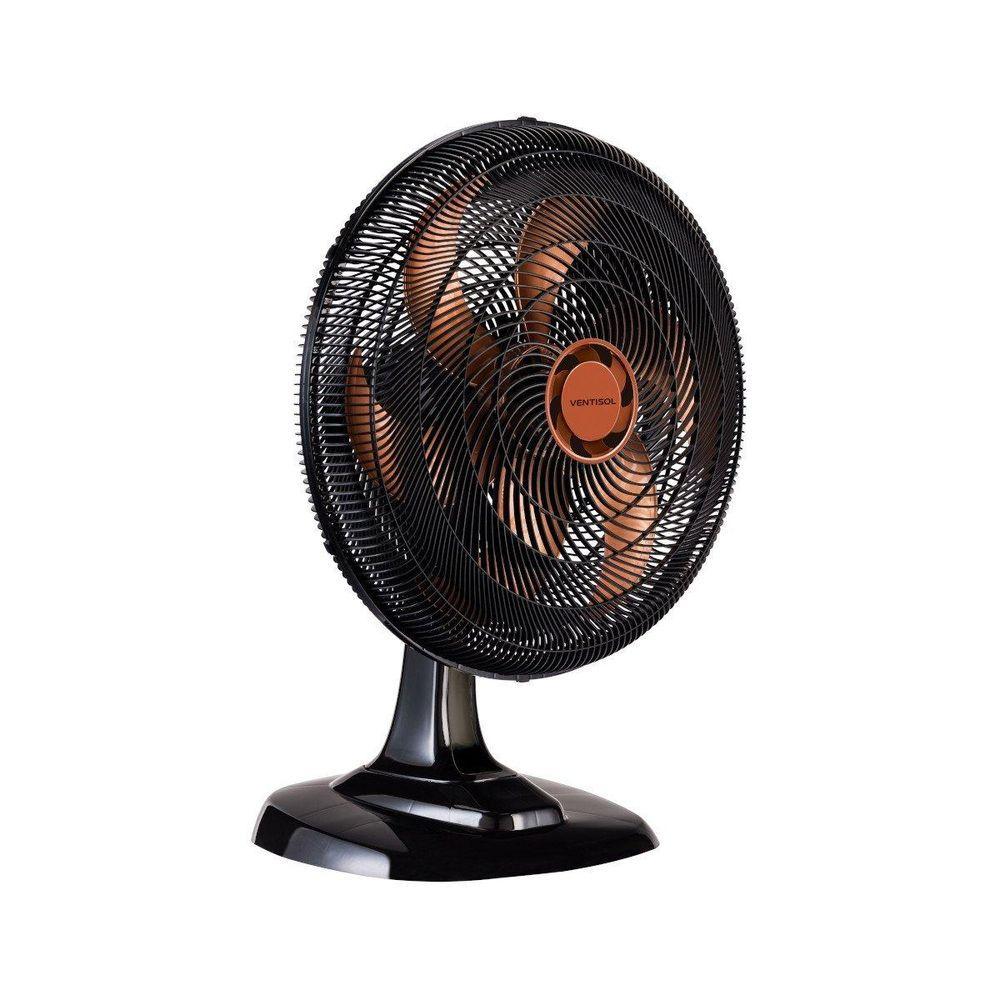 Miniatura Ventilador Osc Mesa Turbo 50cm 6 Pás 220v Preto-bronze