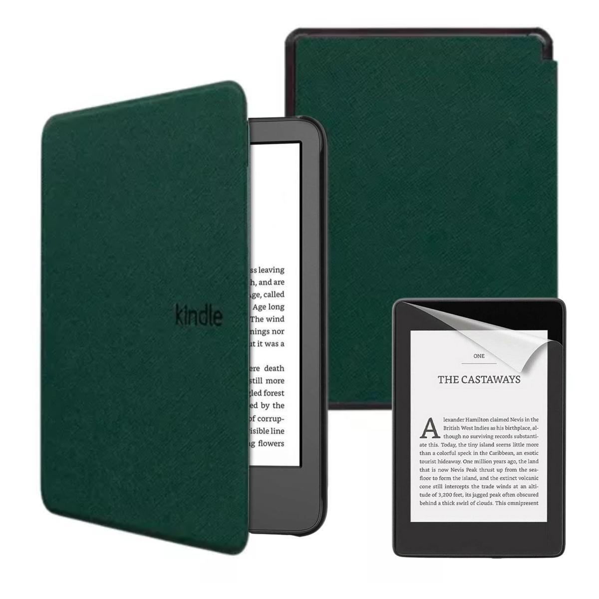 Miniatura Capinha Couro Para Kindle Paperwhite 12 7.0 Sa568B+ Película