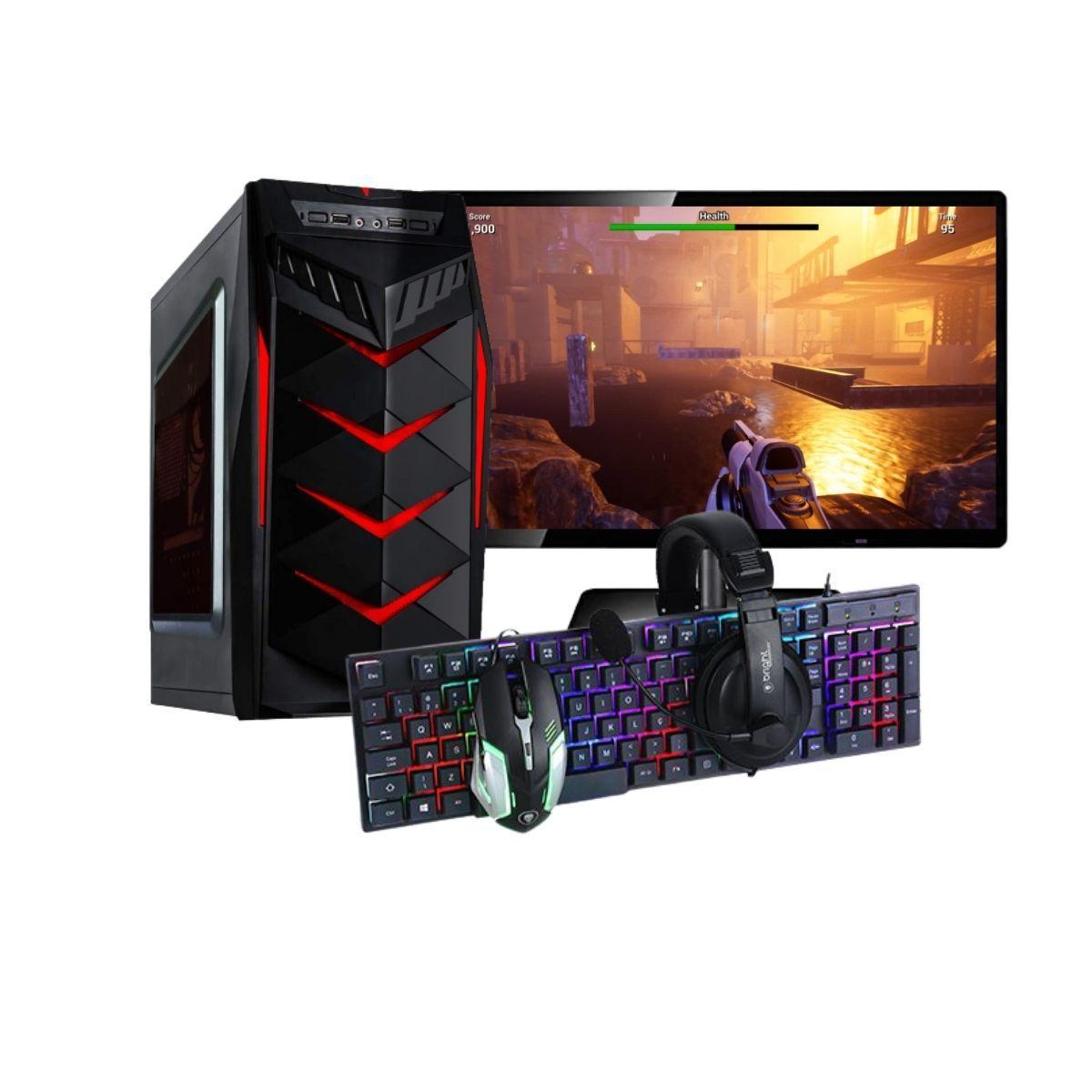 Miniatura Computador Amd A4 Com Monitor E Kit Gamer