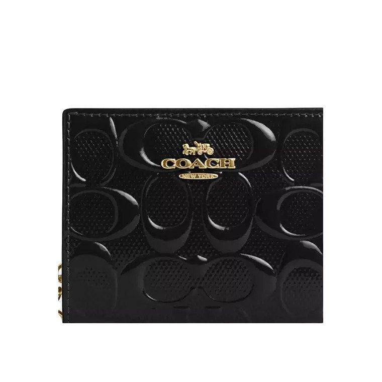 Miniatura Carteira Coach Snap Wallet In Signature Leather - Cv415 Pret