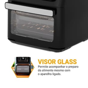 Fritadeira Elétrica Air Fryer Philco Oven PAF11B 11L Porta Removível - Preta 110V