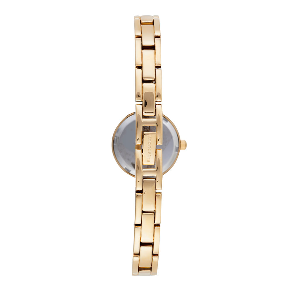 Miniatura Relógio Feminino Dourado Pequeno Bracelete com Textura Relógio Feminino Dourado Pulseira Rígida Texturizada