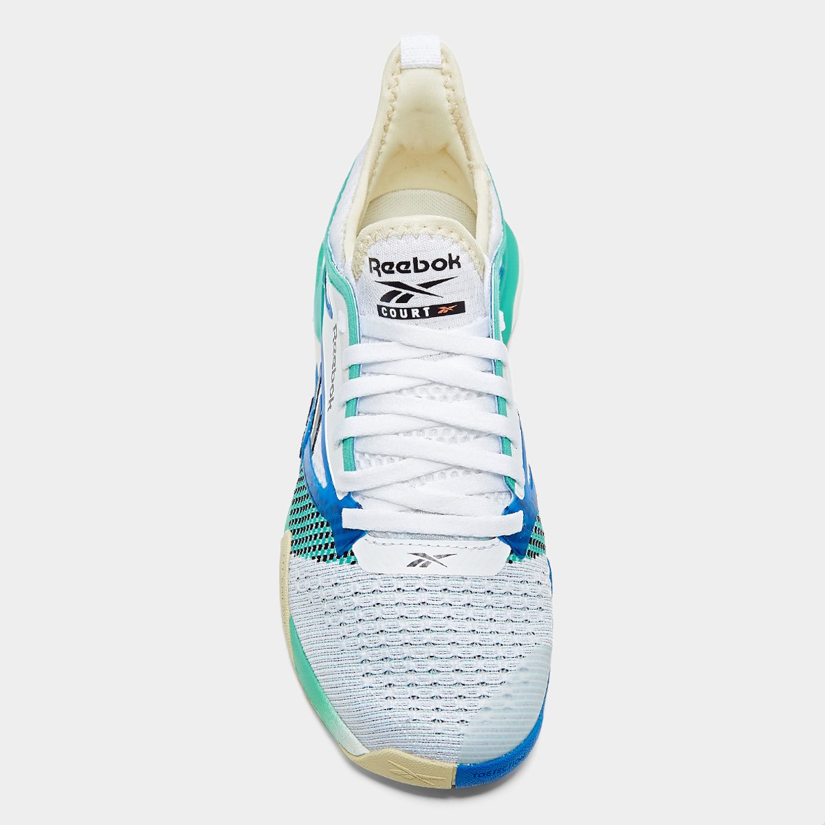 Miniatura Tênis Reebok Nano Court Feminino Branco+Azul - 34