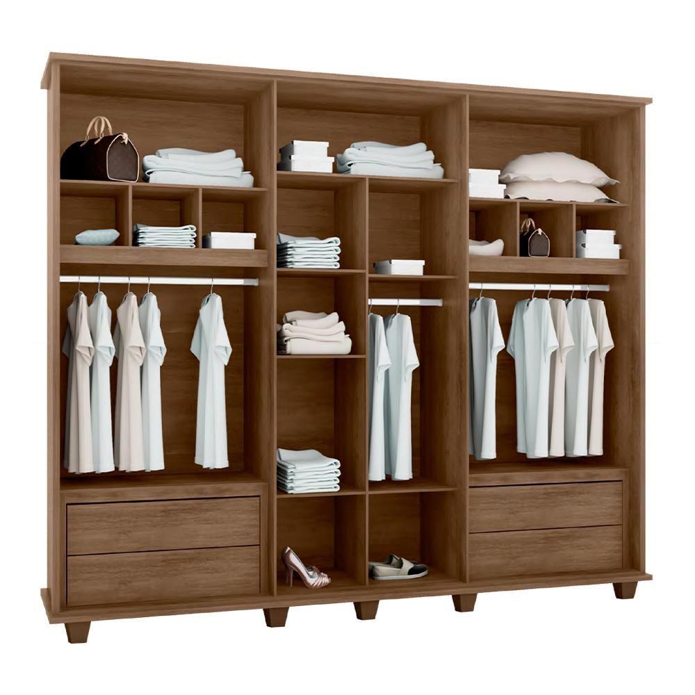 Miniatura Jogo Guarda Roupa E Cômoda Kanazawa Freijó Off White