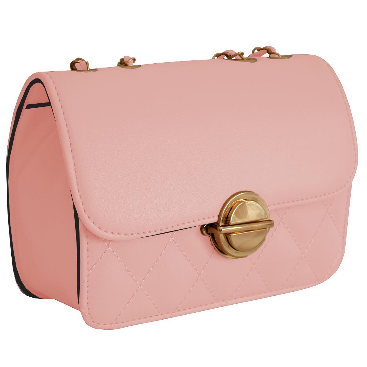 Bolsa Transversal Tiracolo Bolsinha Ombro Feminina Corrente