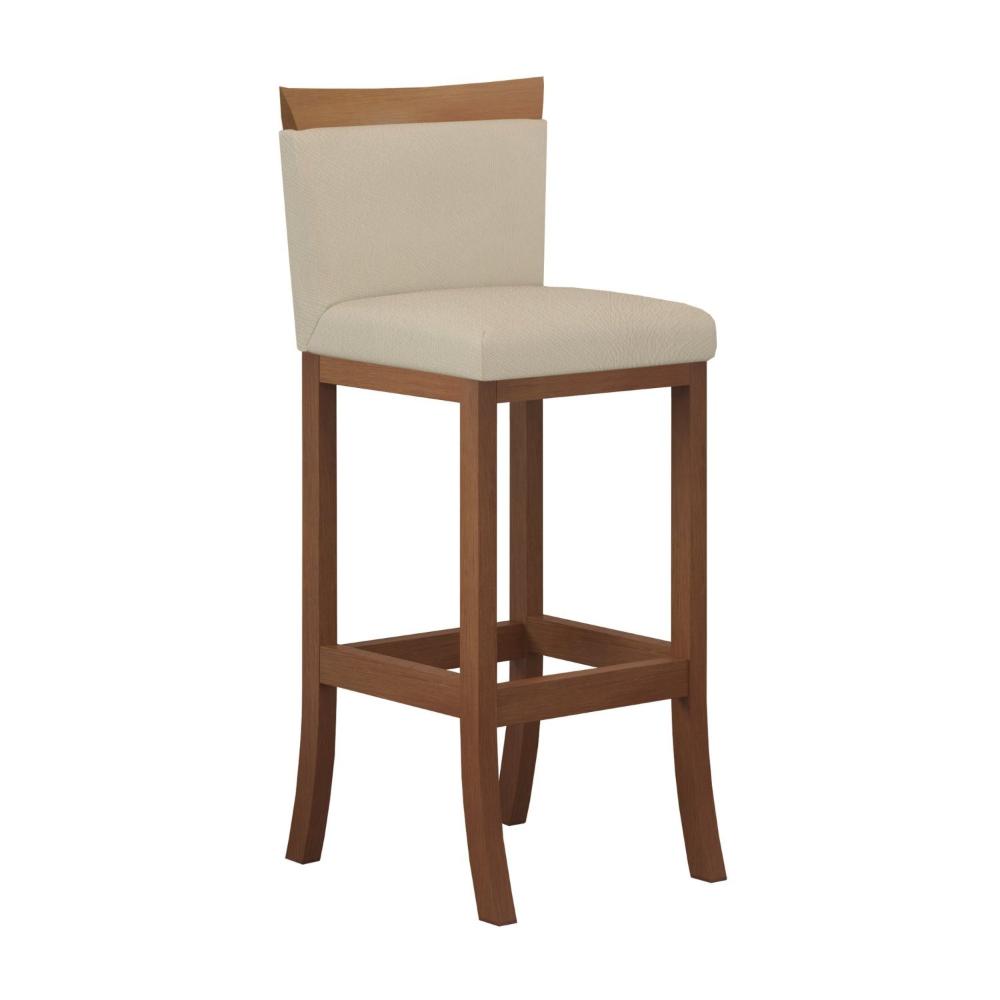 Conjunto 3 Banquetas Alta em Madeira Maciça Paris CCS Interiores Pinhão