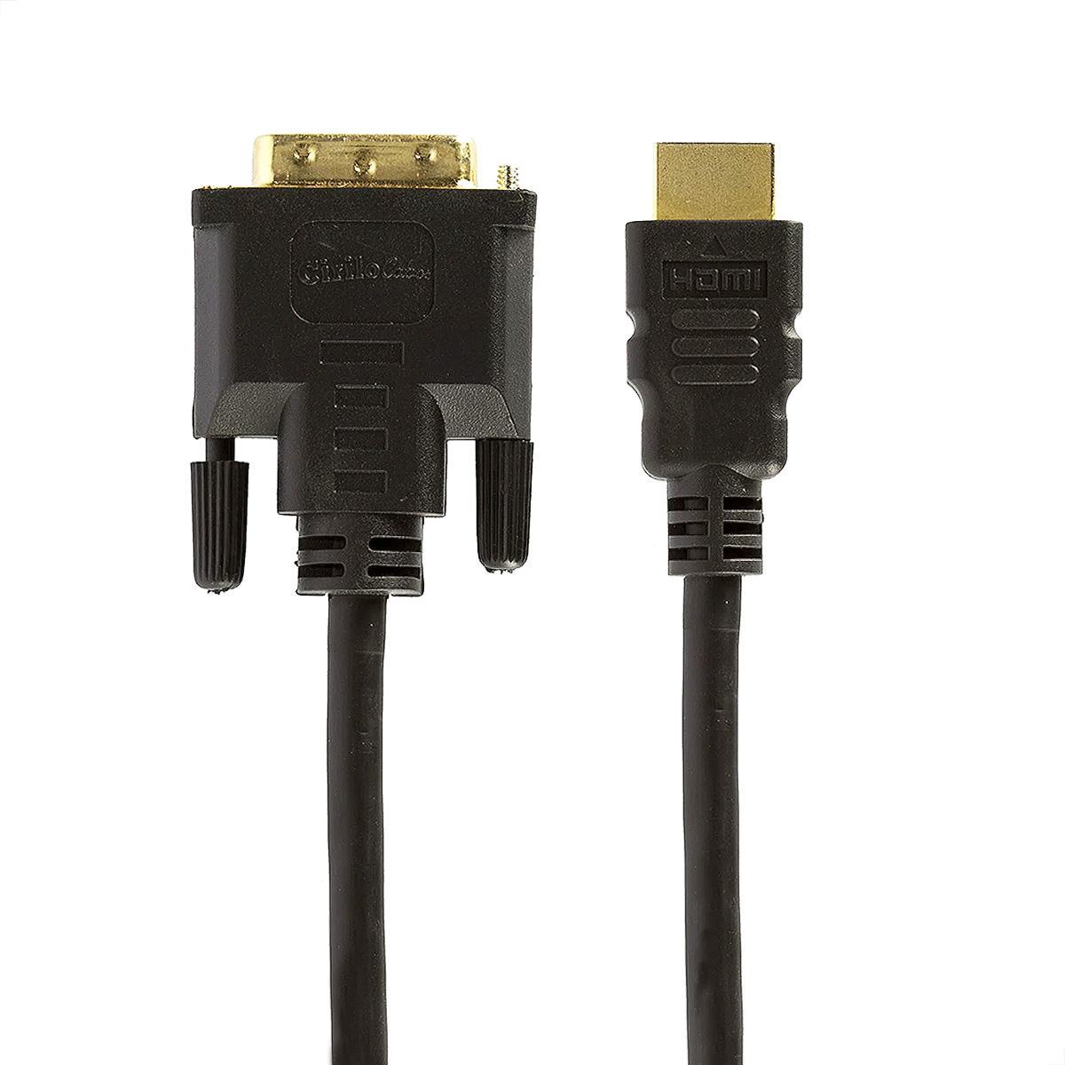 Miniatura Kit Com 10 Cabos Dvi Para Hdmi, 2 Metros Cirilo Cabos