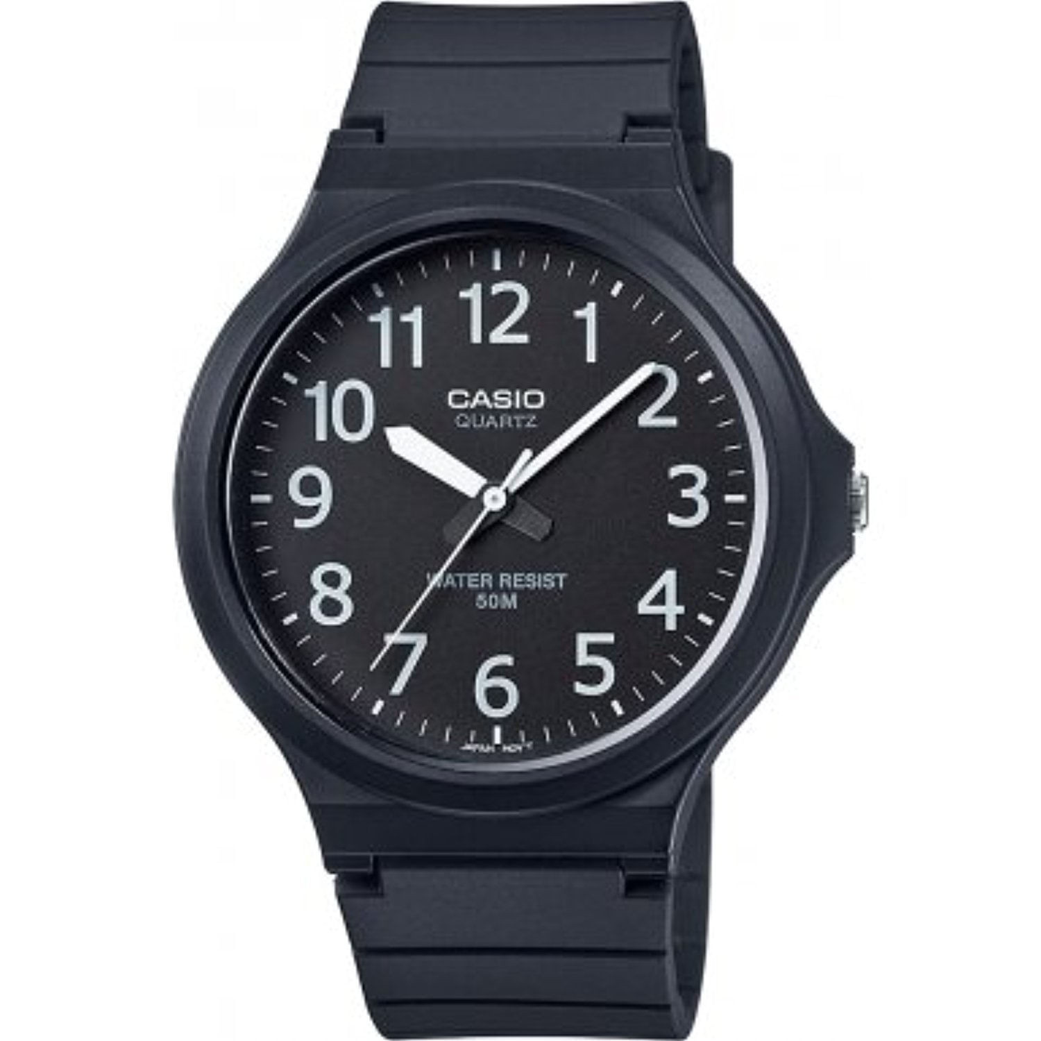 Miniatura Relógio Masculino Casio Preto Borracha Vintage Analógico