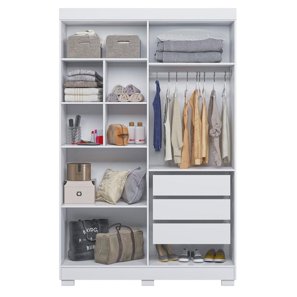 Quarto Infantil Completo com Guarda-Roupa e Beliche Théo Branco