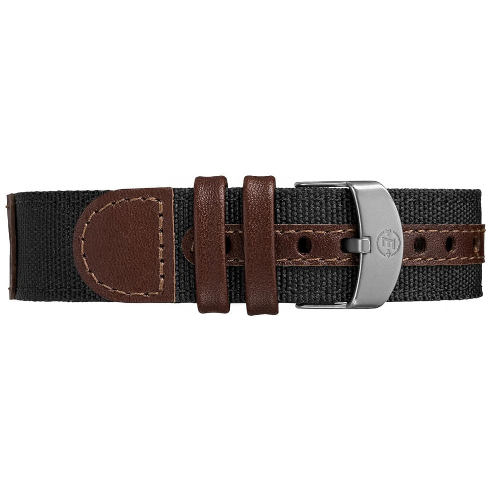 Relógio Masculino Analógico com Pulseira de Couro , Timex TW4B08200, Preto e Marrom