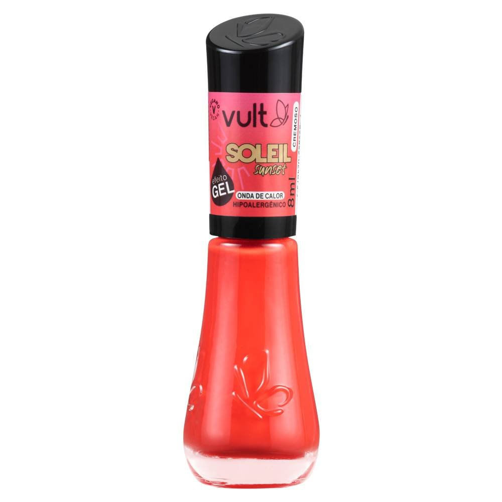 Miniatura Esmalte Vult 5free Coleção Soleil Sunset Onda De Calor 8ml