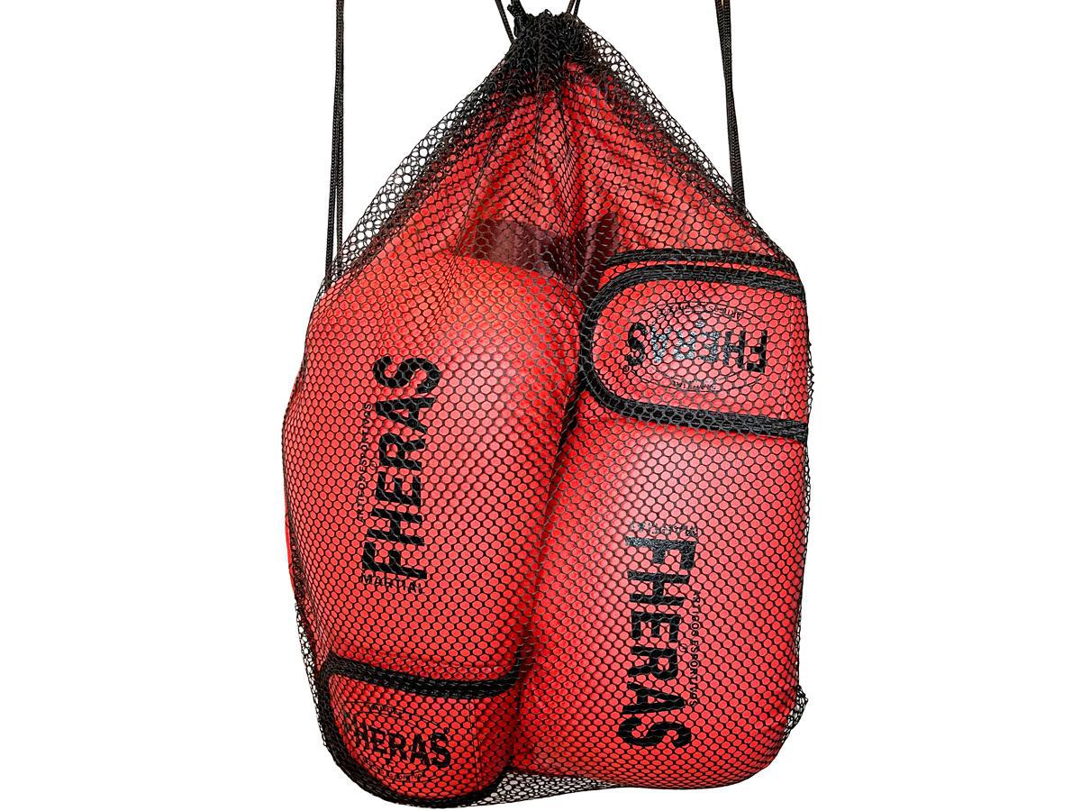 Luva De Boxe Muay Thai Mma 08Oz Vermelha Fheras