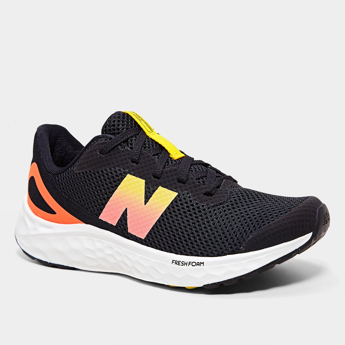 Miniatura Tênis Infantil New Balance Fresh Foam Arishi V4 Preto+Laranja - 28