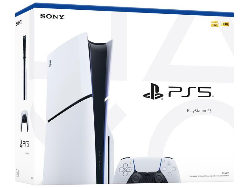 PlayStation 5 Disk Slim 2025 1TB 1 Controle Branco Sony