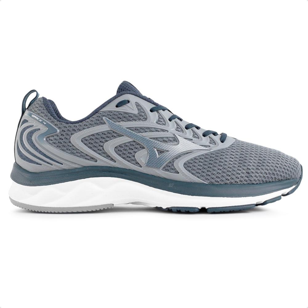 Miniatura Tênis Mizuno Space 4 Masculino Cinza / Cinza - 39