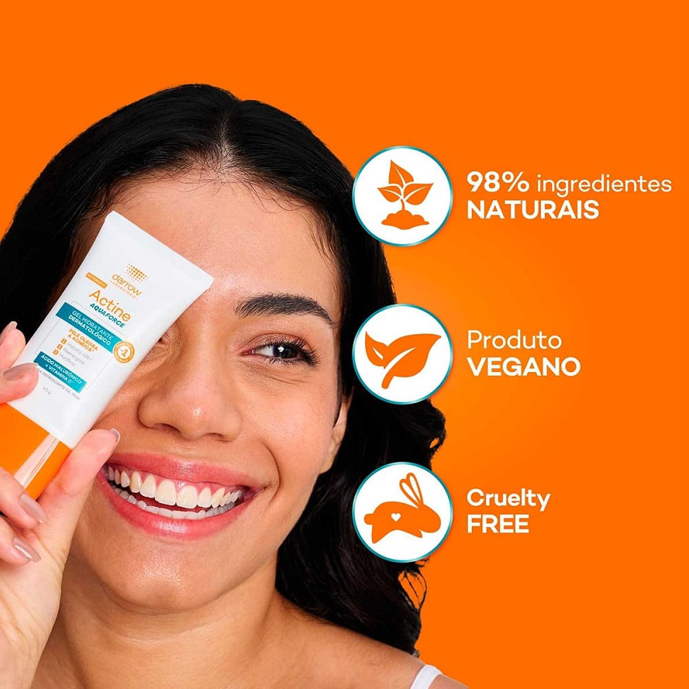 Miniatura Gel Hidratante Facial Actine Aquafluide Pele Oleosa e Acnéica 40g