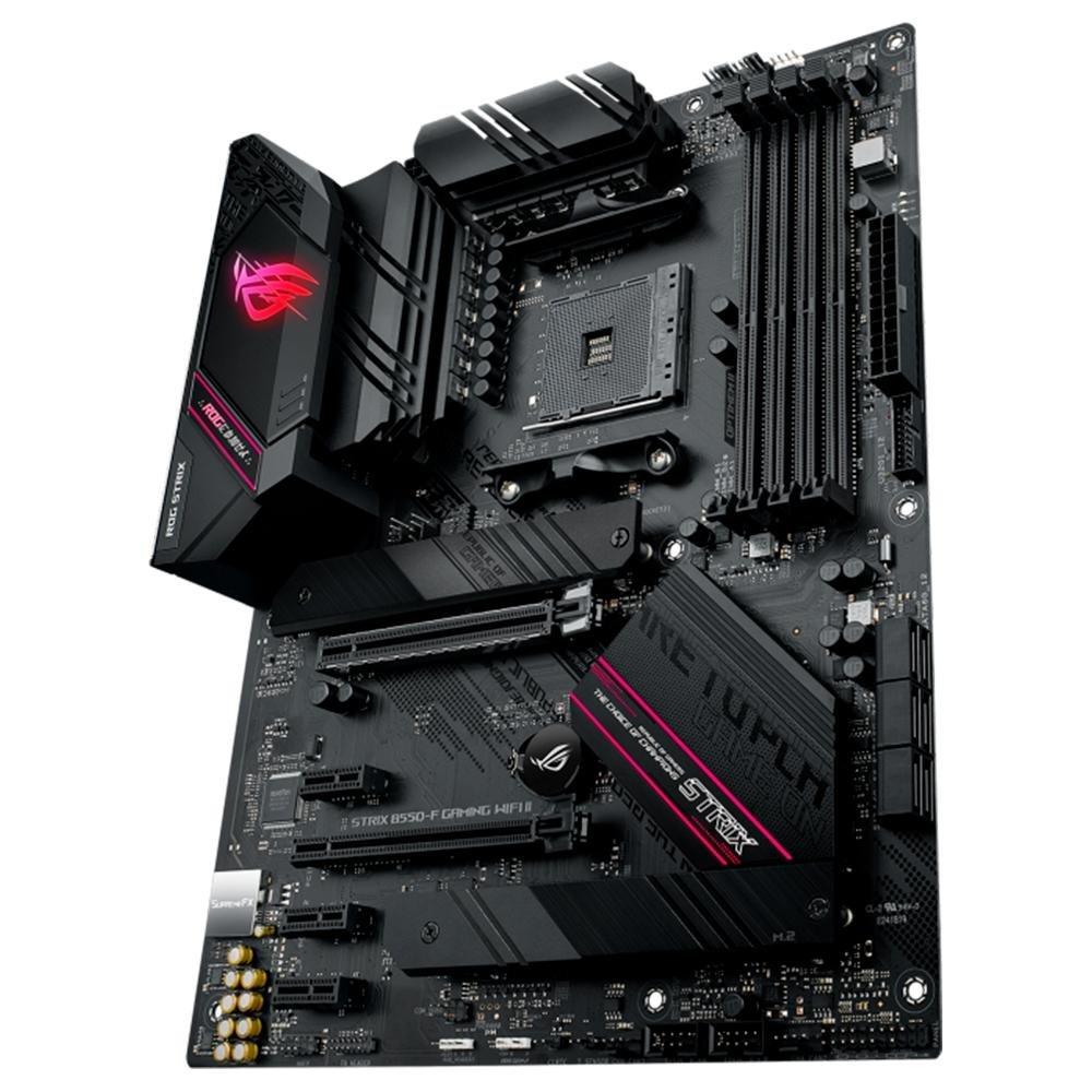 Miniatura Placa-Mãe ASUS ROG Strix B550-F Gaming II, AMD AM4, Aura Sync RGB, ATX, DDR4, Wi-Fi, Preto - 90MB19V0-M0EAY0