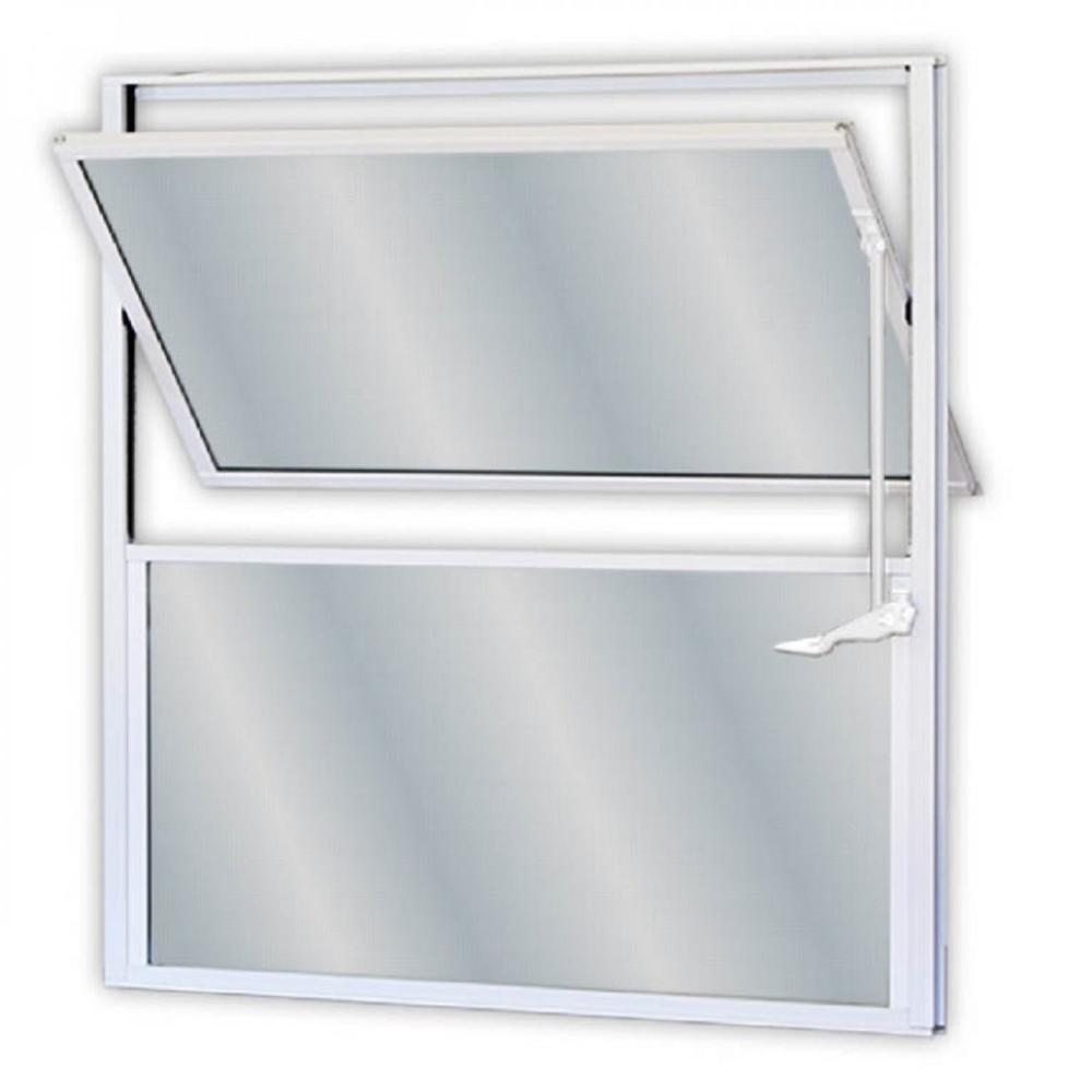 Miniatura Janela Basculante Basculante com 1 báscula e 1 fixo 40x100 MGM Branco