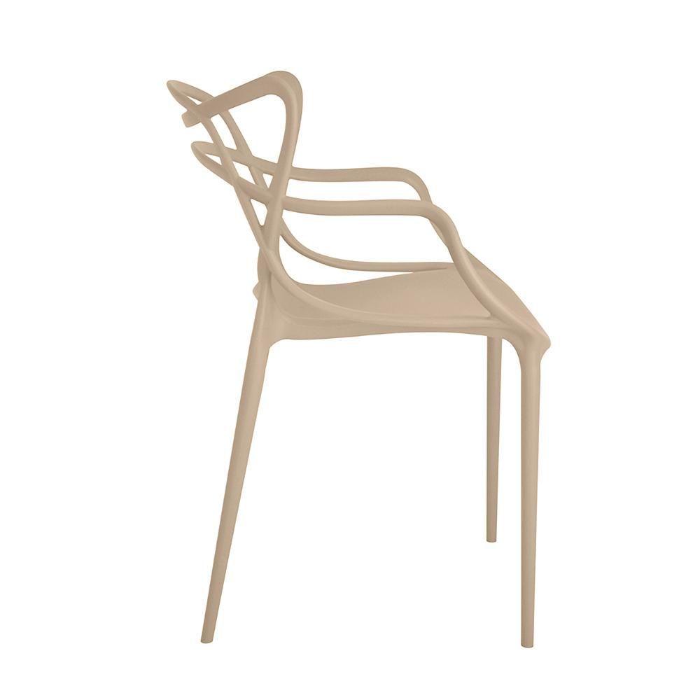 Miniatura Conjunto Mesa De Jantar Preta 100cm Com 2 Cadeiras - Nude