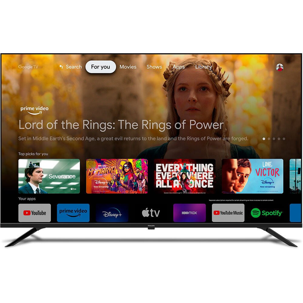 Miniatura Smart TV Philips 50 4K UHD, Google TV, Dolby Audio - 50PUG7019/78 Preto - Bivolt