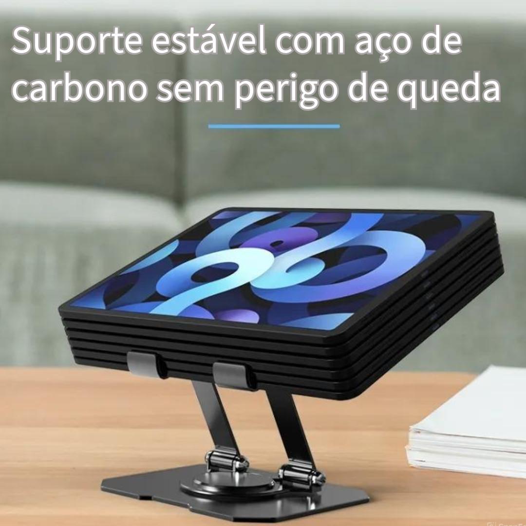 Suporte Giratório Dobrável Alumínio Para Tablet/Notebook