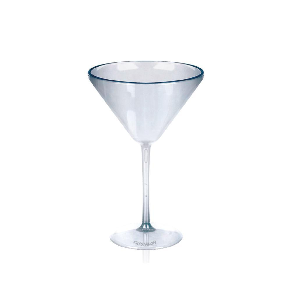 Miniatura Kit 4 Taças Martini Transparente Acrílico Poliestireno