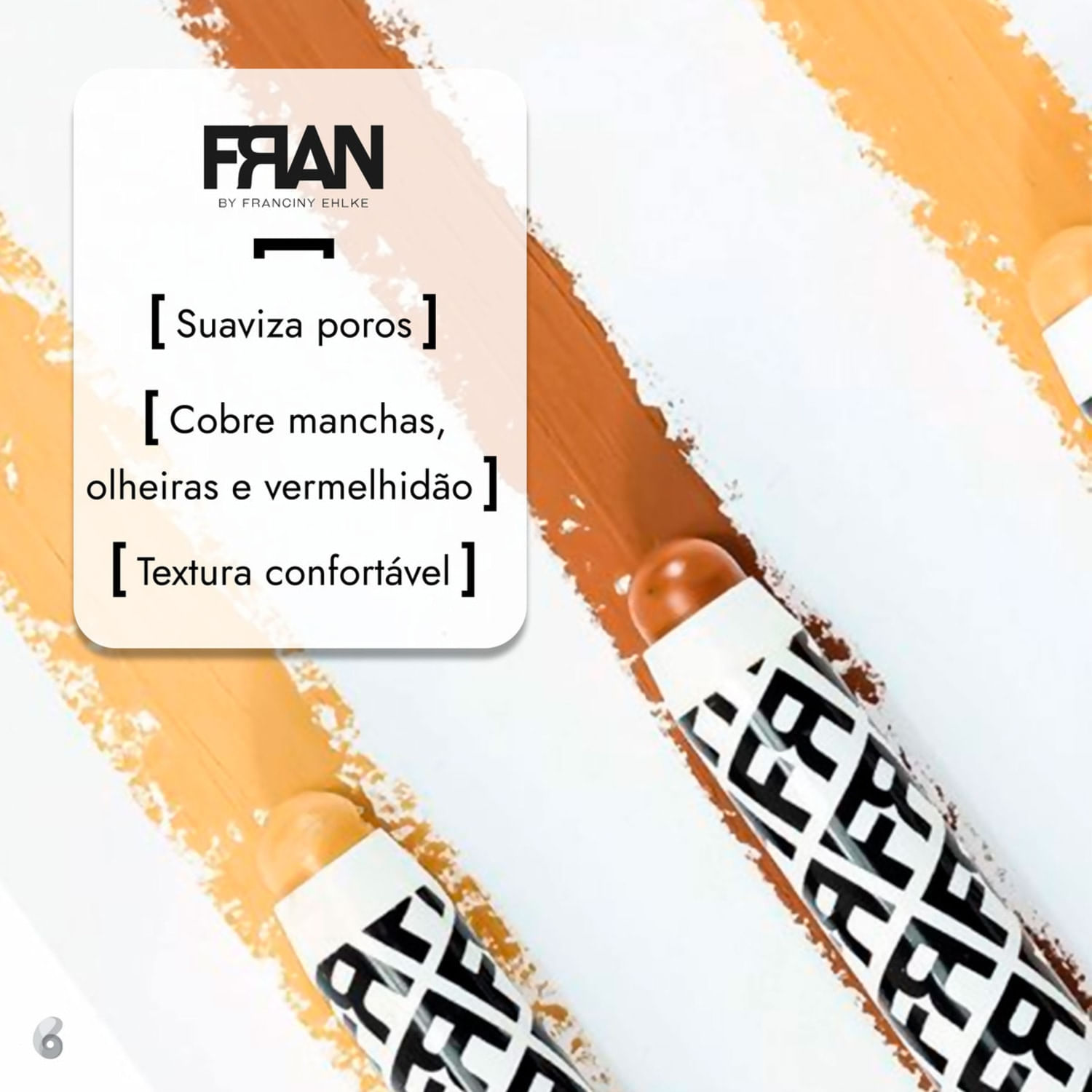 Miniatura Corretivo Bastão Fran by Franciny Ehlke Stick Cover C01 4g