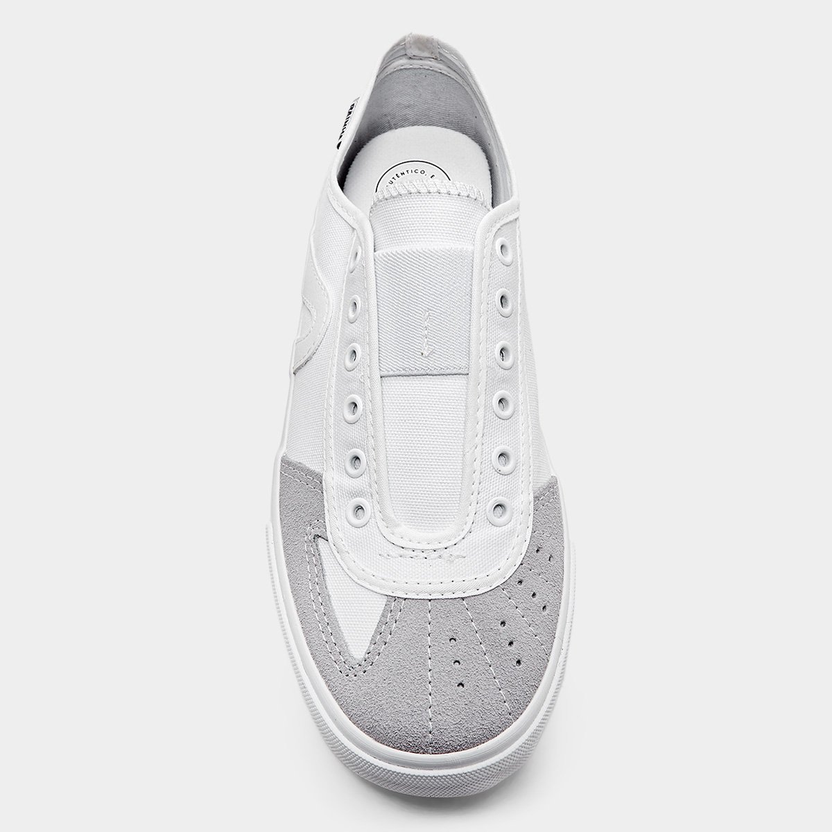 Miniatura Tênis Rainha VL 2500 Slip On Off White - 34