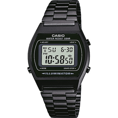 Miniatura Relógio Casio Vintage Preto- B640WB-1ADF Preto - Relógio - Feminino - Casio - Aço - Digital - B640wb