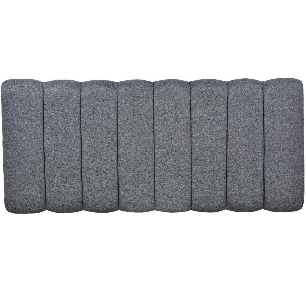 Miniatura Cabeceira Cama Box Painel Casal 140 Cm Dubai W01 Chumbo