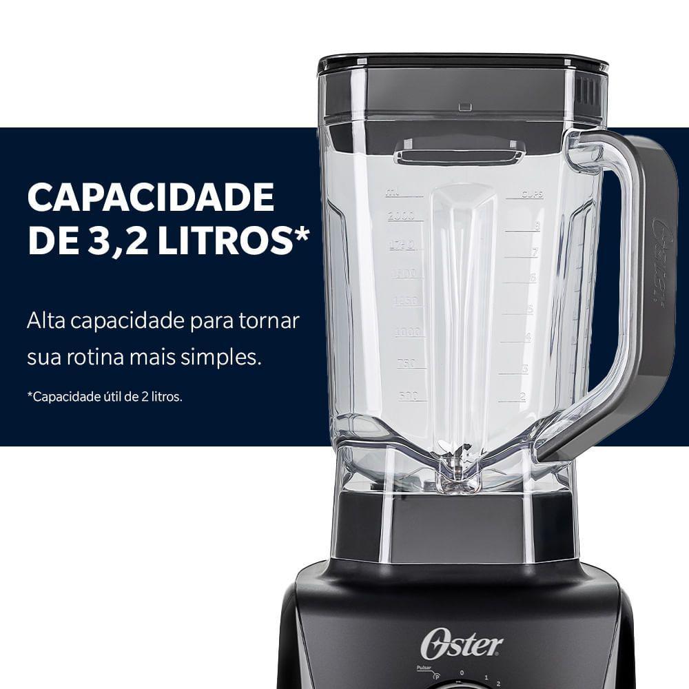 Miniatura Liquidificador Oster 1400 Full Preto 3,2L 110V