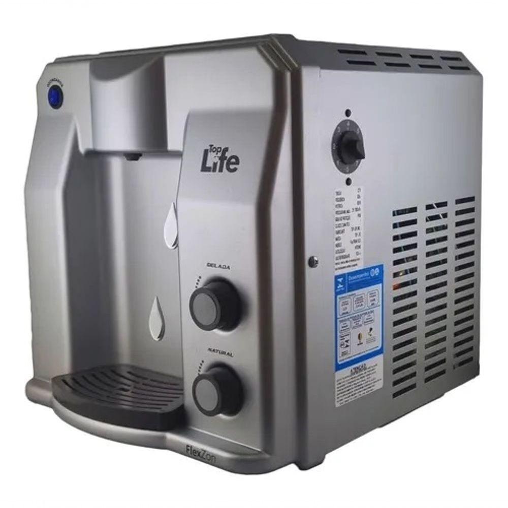 Miniatura Filtro Purificador água C/ Super Ozonio Gelada Bactericida Prata 220v Flex Oxi - Top Life