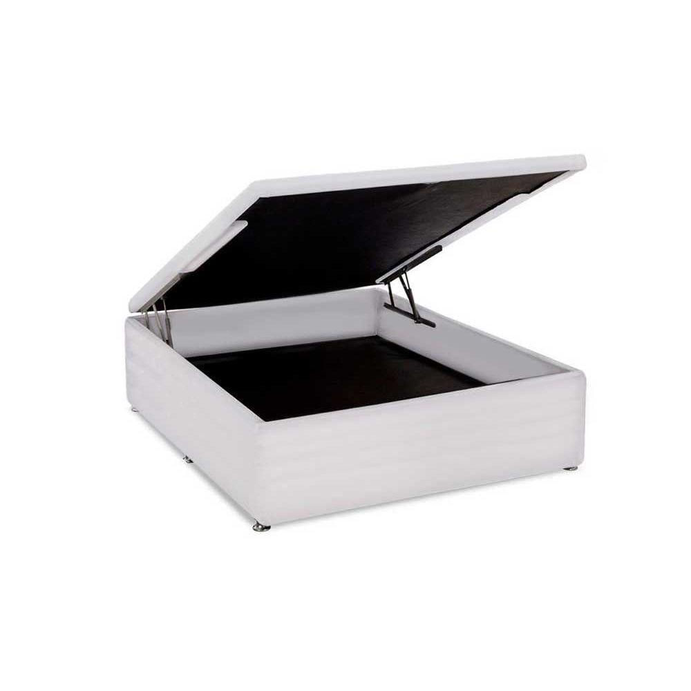 Miniatura Cama Box Baú Casal Universal Courano White (138x188x35) - Ortobom