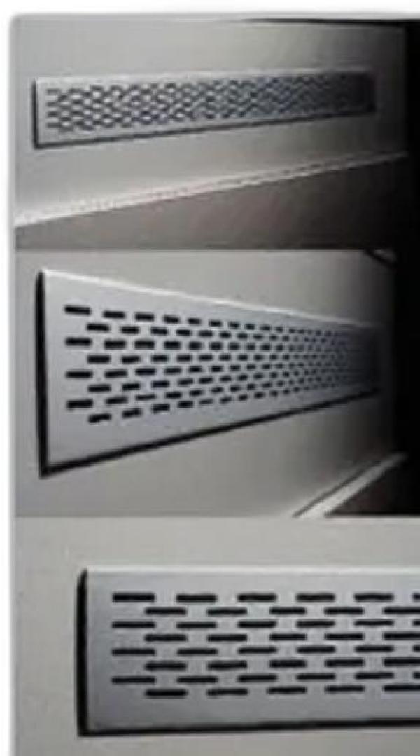 Miniatura Grade Ventilacao 800Mm Aba 28 Aluminio