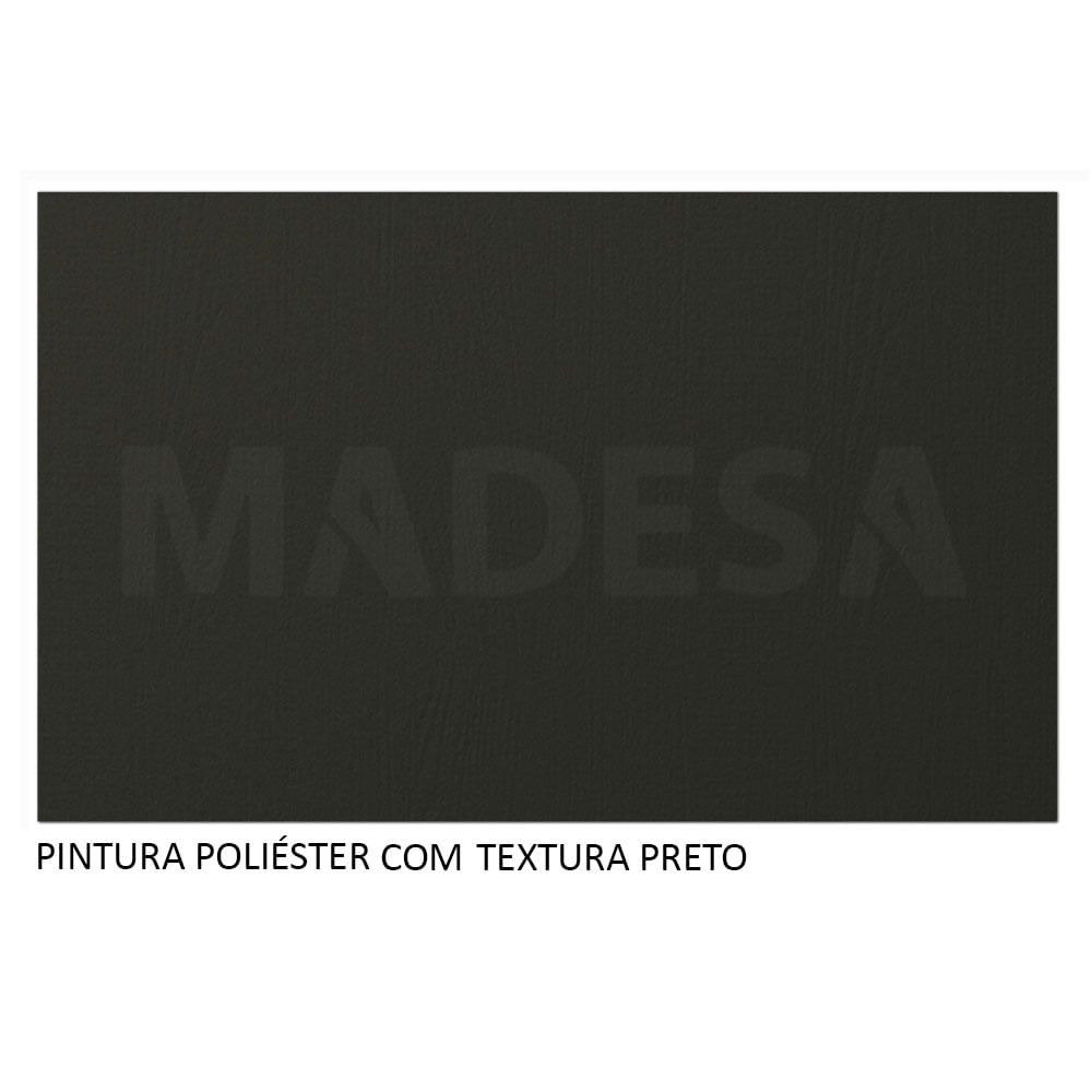 Guarda-Roupa Casal Madesa Austin 4 Portas de Correr 3 Gavetas Preto Cor:Preto