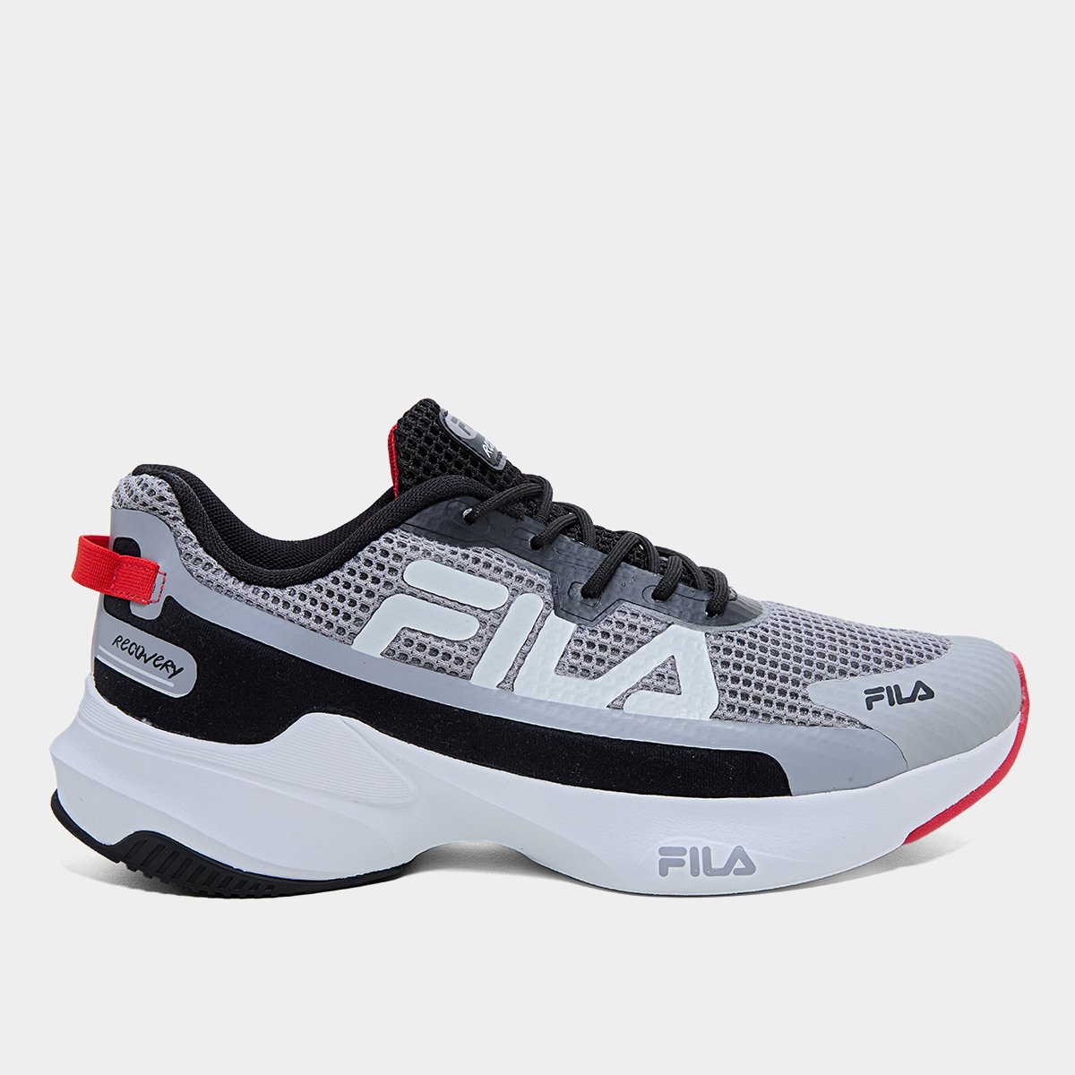 Miniatura Tênis Fila Recovery Masculino Chumbo+Preto - 39