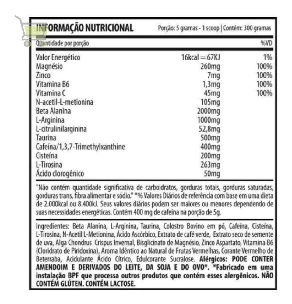 Miniatura Pré Treino Insane Original 300G Demons Lab - Orange