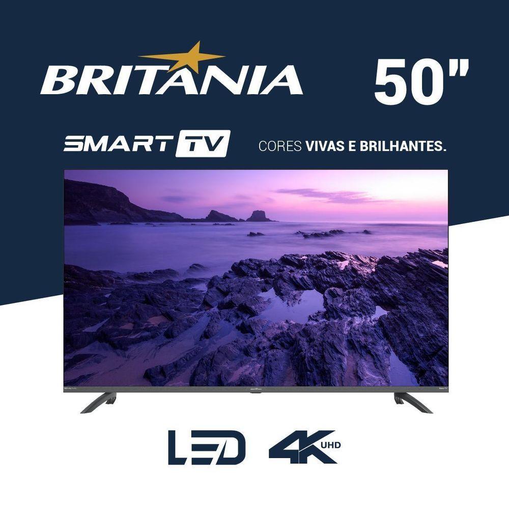 Miniatura Smart TV 50” Britânia Roku TV LED Dolby Audio BTV50G3ERSGB Bivolt