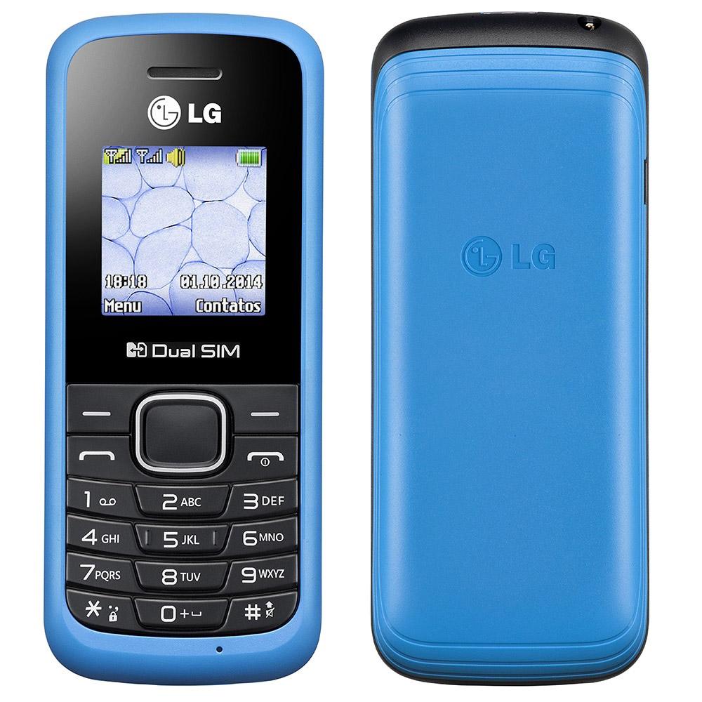 Miniatura Celular Lg B220 Dual Chip 32Mb 2G 1.4" Azul E Preto