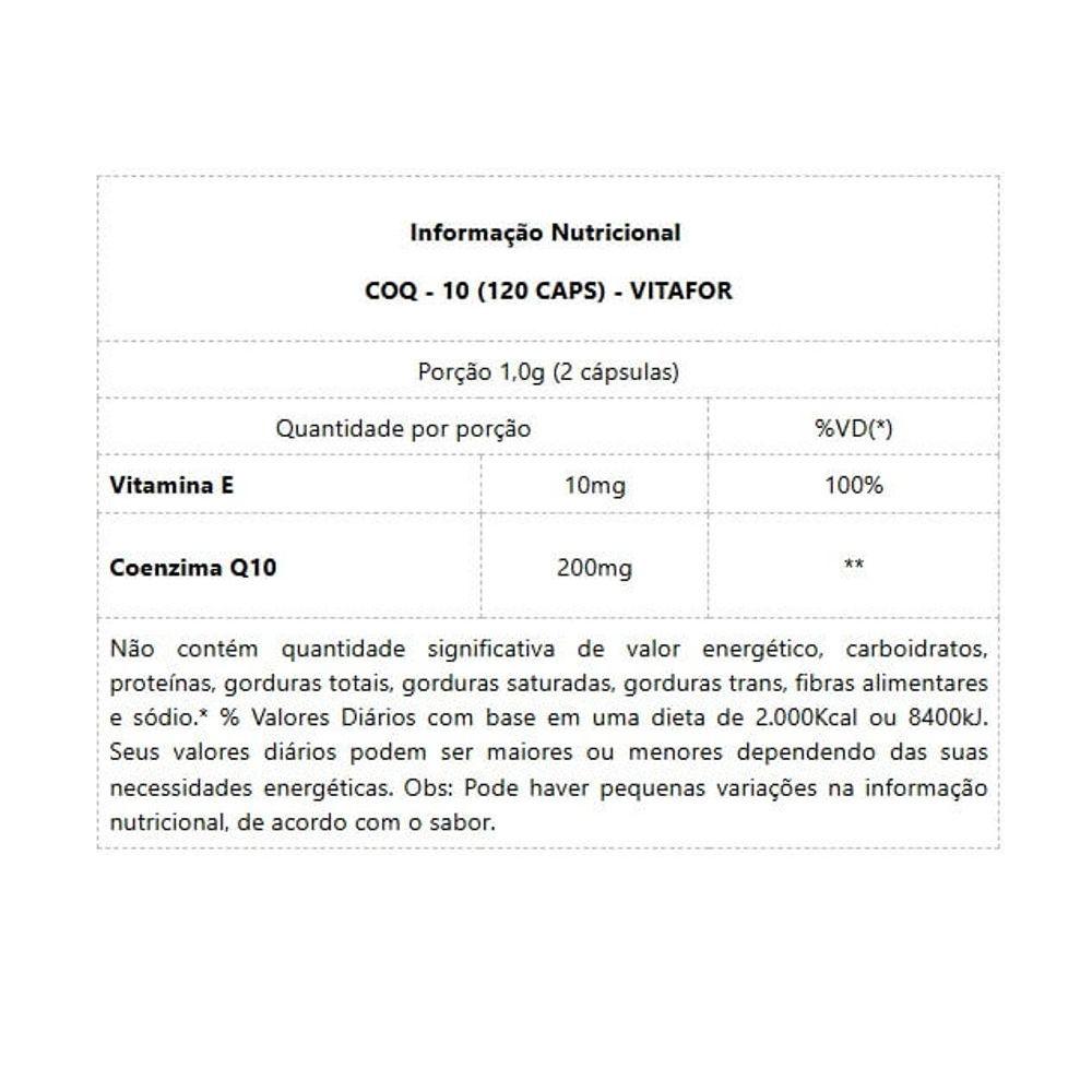 Miniatura Coenzima Q10 200mg (120 Caps) - Padrão: único