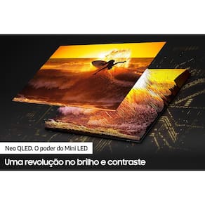 Smart TV 65" Neo QLED 8K Samsung 65QN700B Mini LED, Processador com IA, Som em Movimento Virtual, Tela sem limites, Ultrafina, Única Conexão