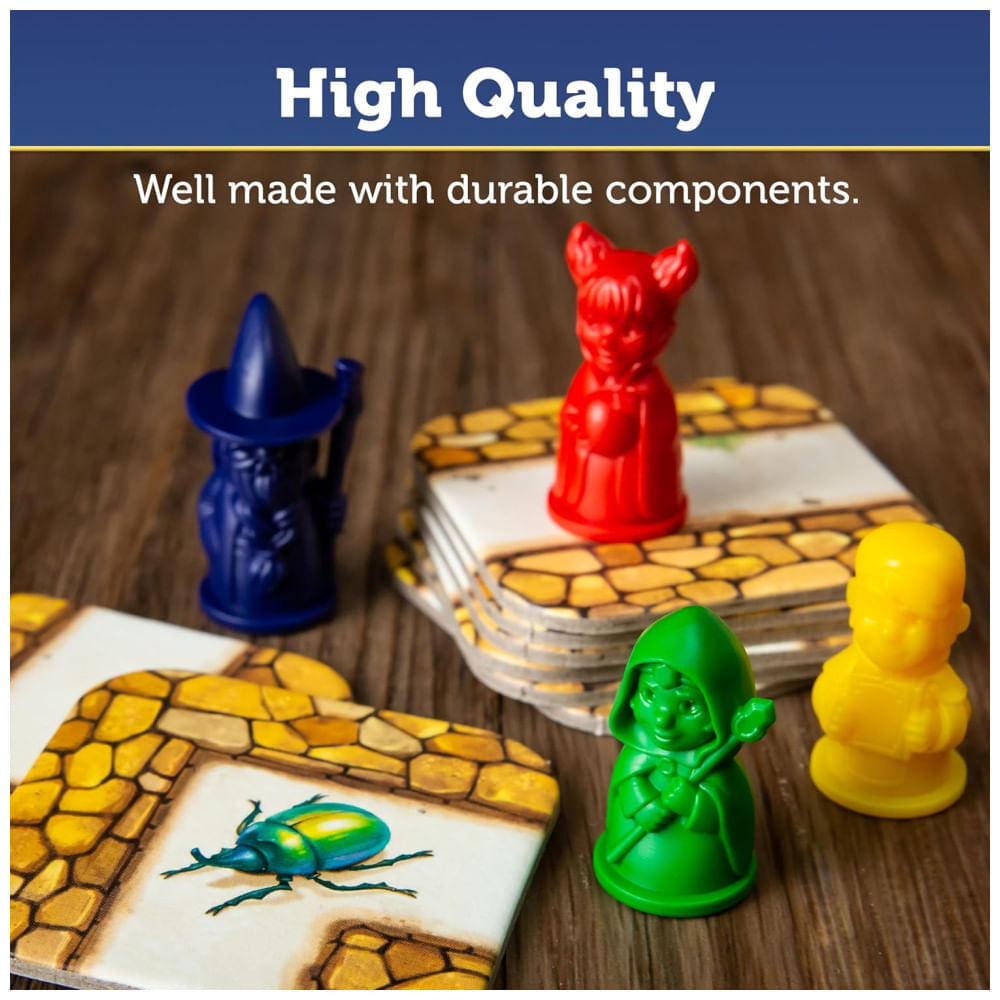 Miniatura Jogo de Tabuleiro Labirinto Ravensburger - Desafio Estratégico em um Labirinto para Noites em Família - Encontre Tesouros, Bloqueie Oponentes -
