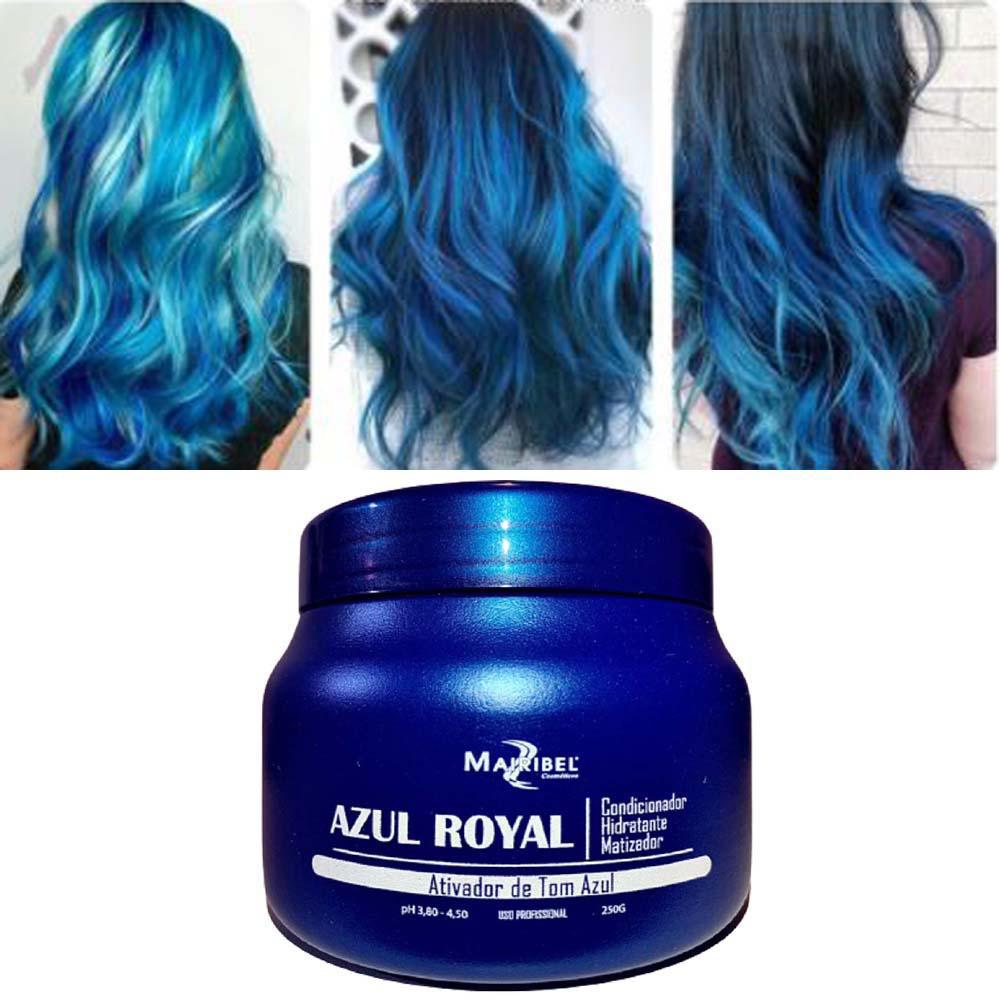 Kit Azul Royal 04 Tinta Azul E 01 Mascara 250G Mairibel