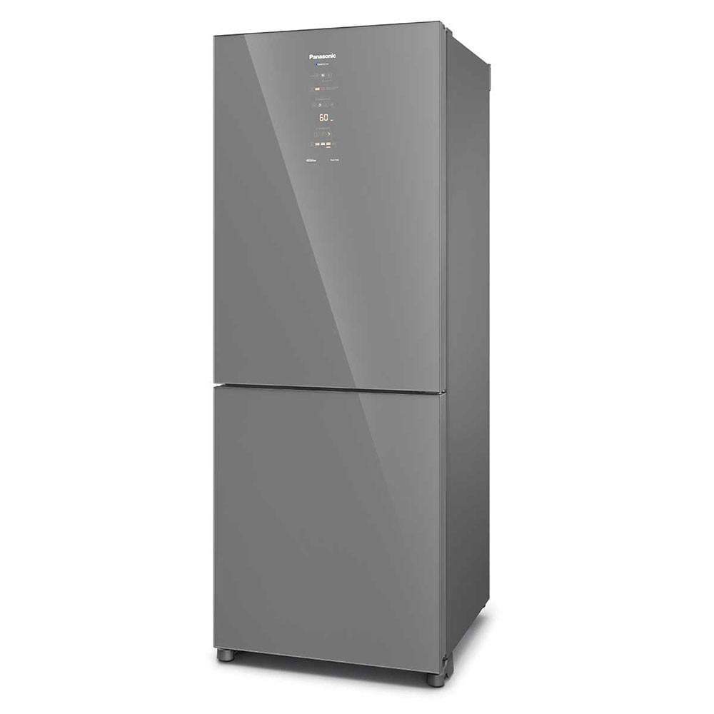 Geladeira Panasonic Frost Free 450L Diamond Glass NR-BB65GVFMA Espelhado - 110V