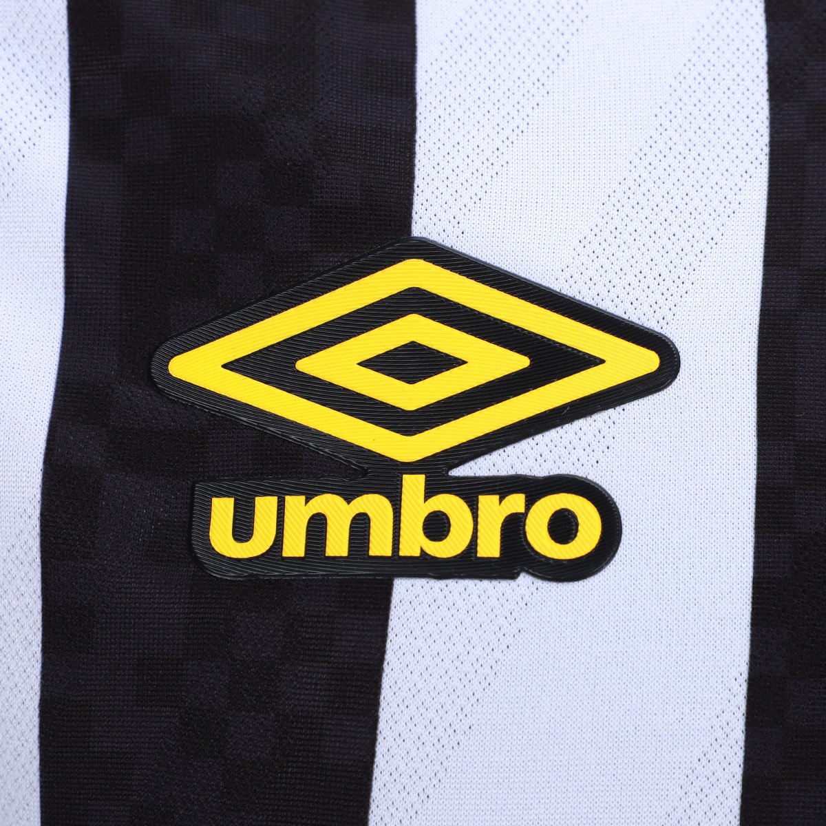 Miniatura Camisa Santos II 25/26 s/n Jogador Umbro Masculina Preto+Branco - EGG