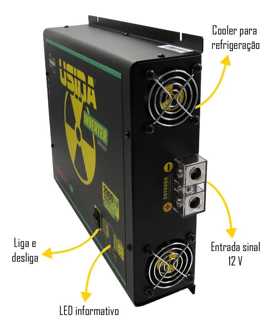 Inversor Tensão Senoidal Usina Inverter 2000W 4000W 12V 120V