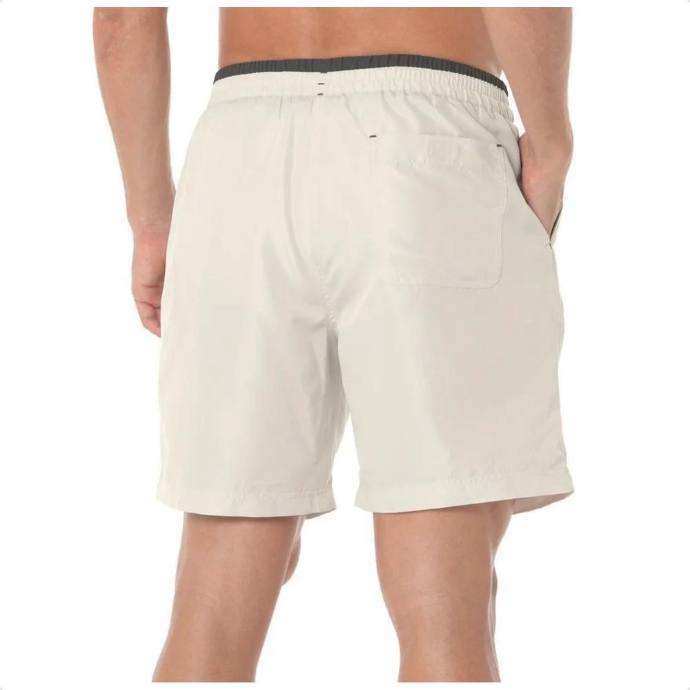 Miniatura Bermuda Mizuno Tennis Master M 7" Masculina Bege / Preto - EGG