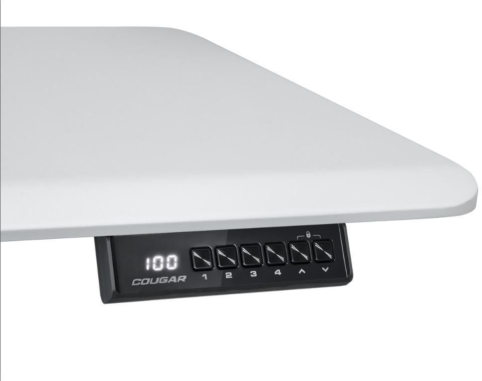 Miniatura Mesa Gamer, Modelo Royal Mossa 120 White