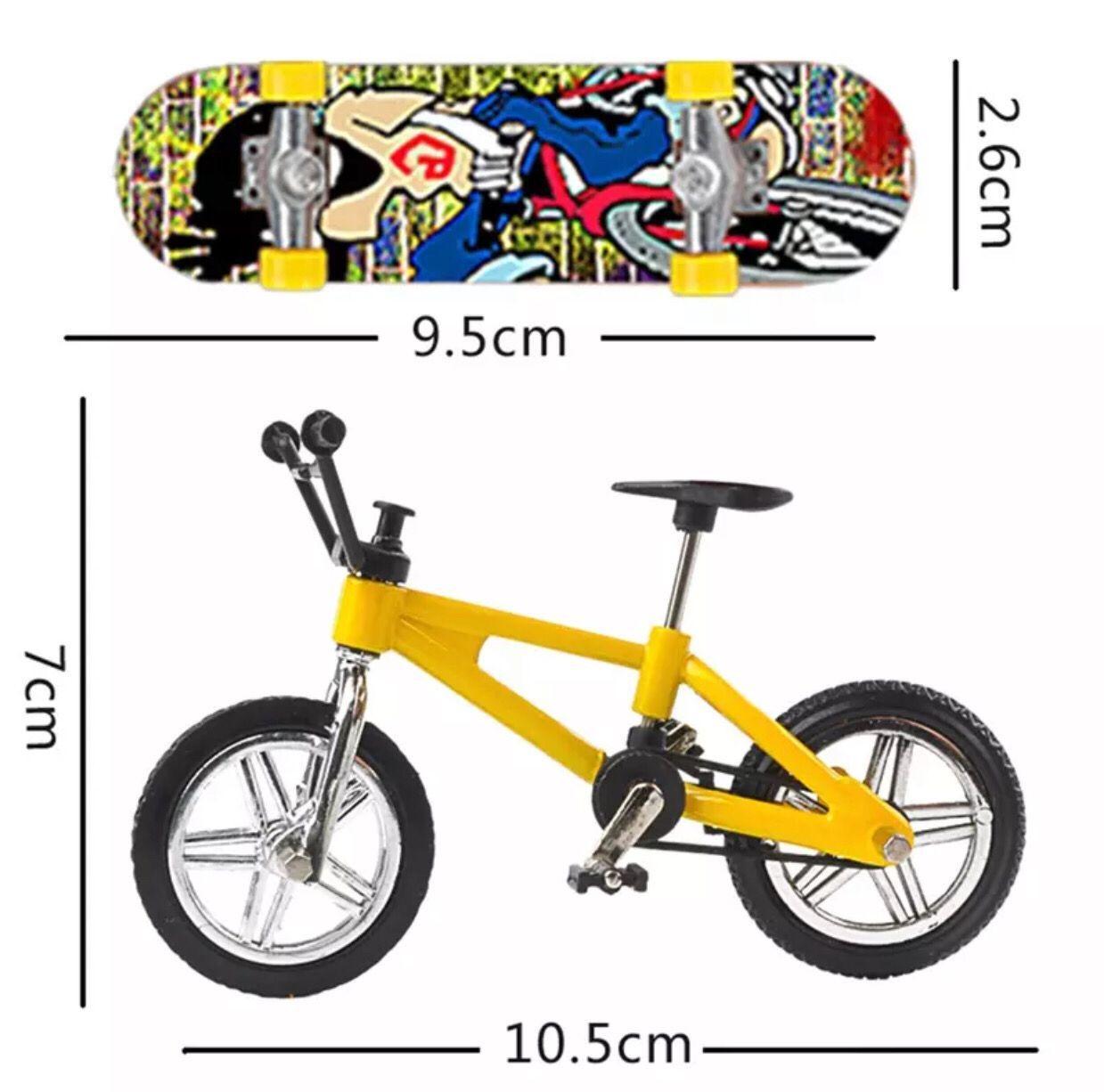 Kit Radical Esportes De Dedo Fingerboard Bicicleta Scooter